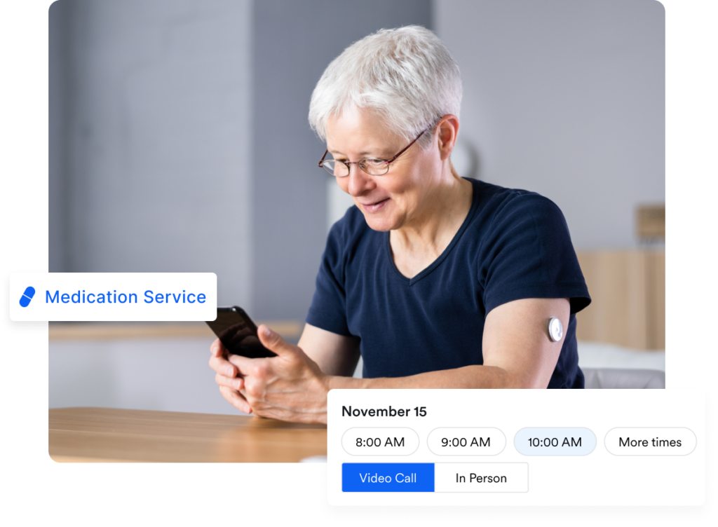 woman making an appointment with doctor about diabetes